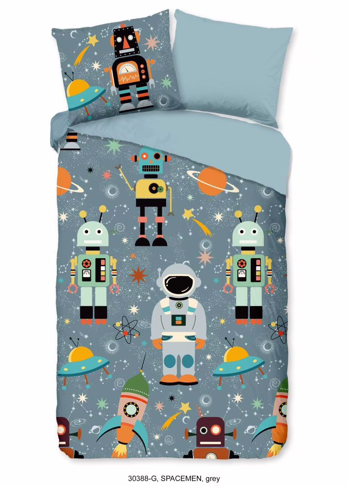 Kinderdekbedovertrek Good Morning Spacemen