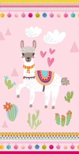 Kinderstrandlaken Good Morning Lama