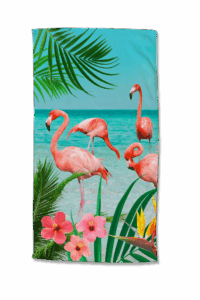 Strandlaken Good Morning Flamingo