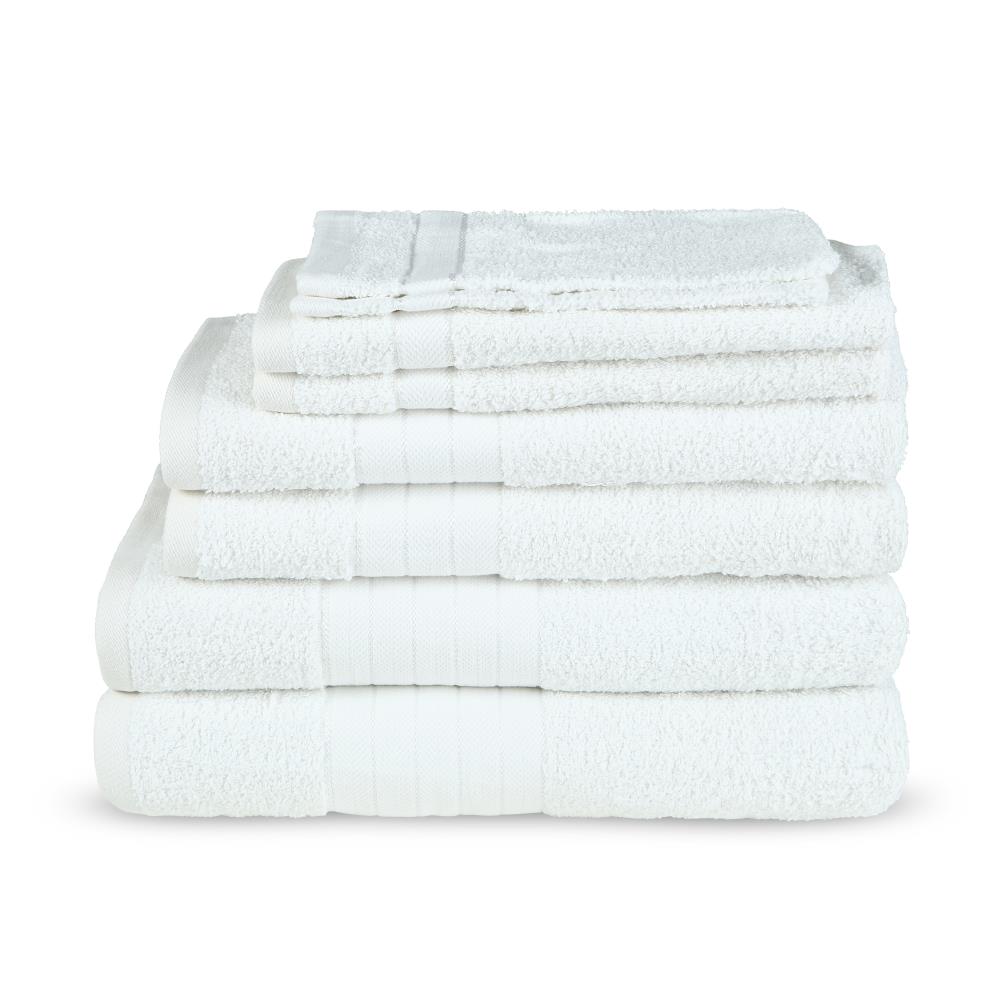 Handdoeken Pakket 8 Stuks Uni - Katoen Badstof