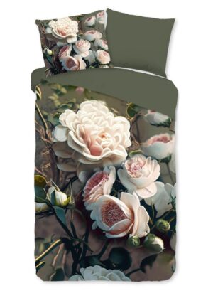 Dekbedovertrek Pure microvezel White Roses