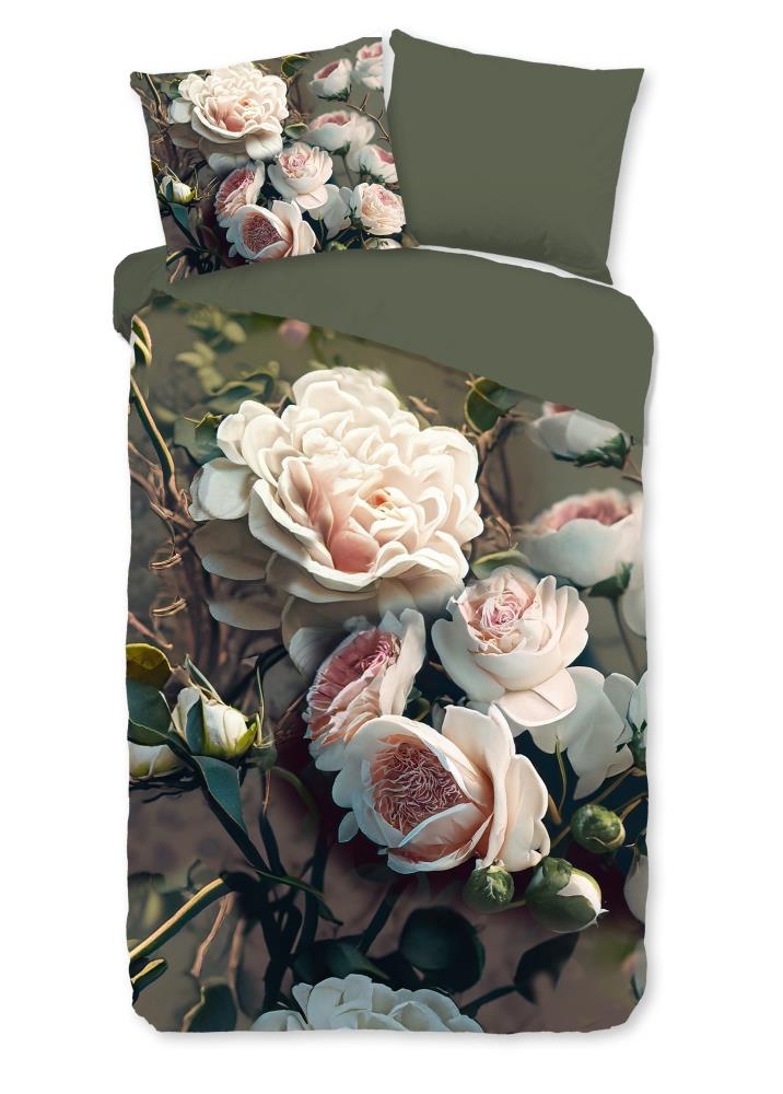 Dekbedovertrek Pure microvezel White Roses