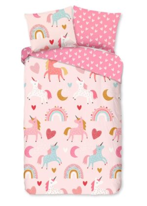 Kinderdekbedovertrek Good Morning Flanel Unicorn
