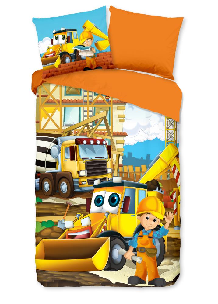 Kinderdekbedovertrek Good Morning Building