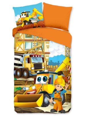 Kinderdekbedovertrek Good Morning Building