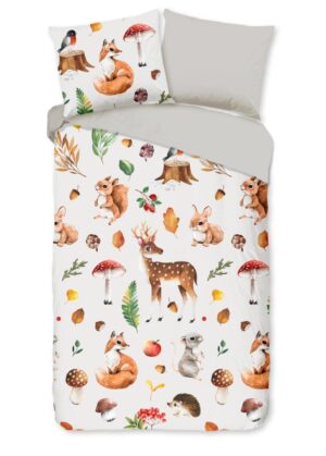 Kinderdekbedovertrek Good Morning Flanel Autumn