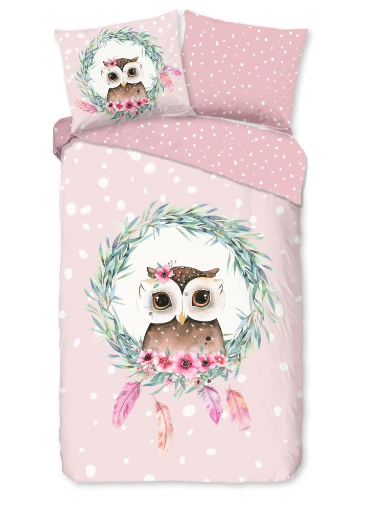 Kinderdekbedovertrek Good Morning Owli