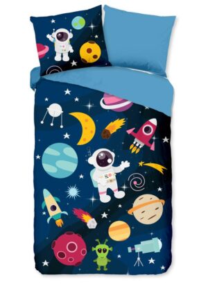 Kinderdekbedovertrek Pure microvezel Planets