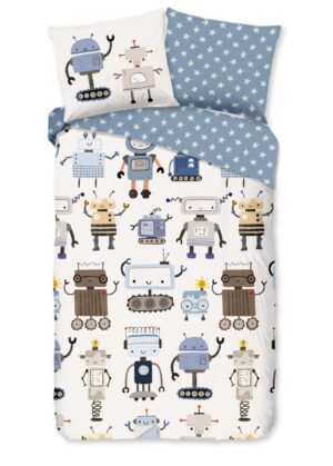 Kinderdekbedovertrek Good Morning Robo