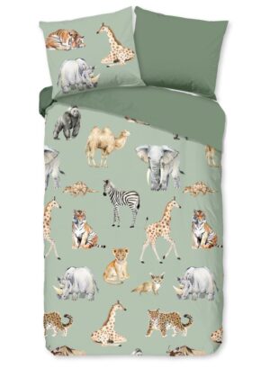Kinderdekbedovertrek Pure microvezel Safari
