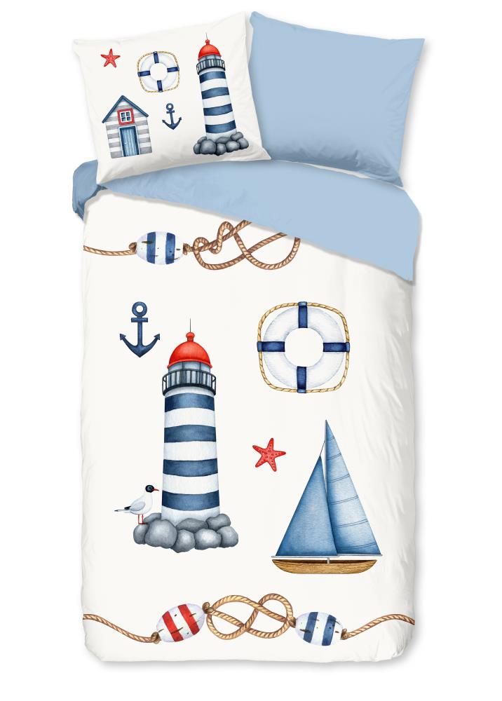 Kinderdekbedovertrek Pure microvezel Martitime