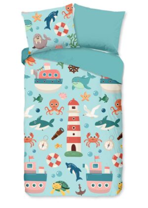 Kinderdekbedovertrek Pure microvezel Sailor