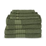 Handdoeken Pakket 8 Stuks Uni - Katoen Badstof