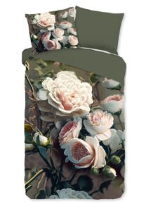 Dekbedovertrek Pure microvezel White Roses