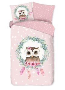 Kinderdekbedovertrek Good Morning Owli