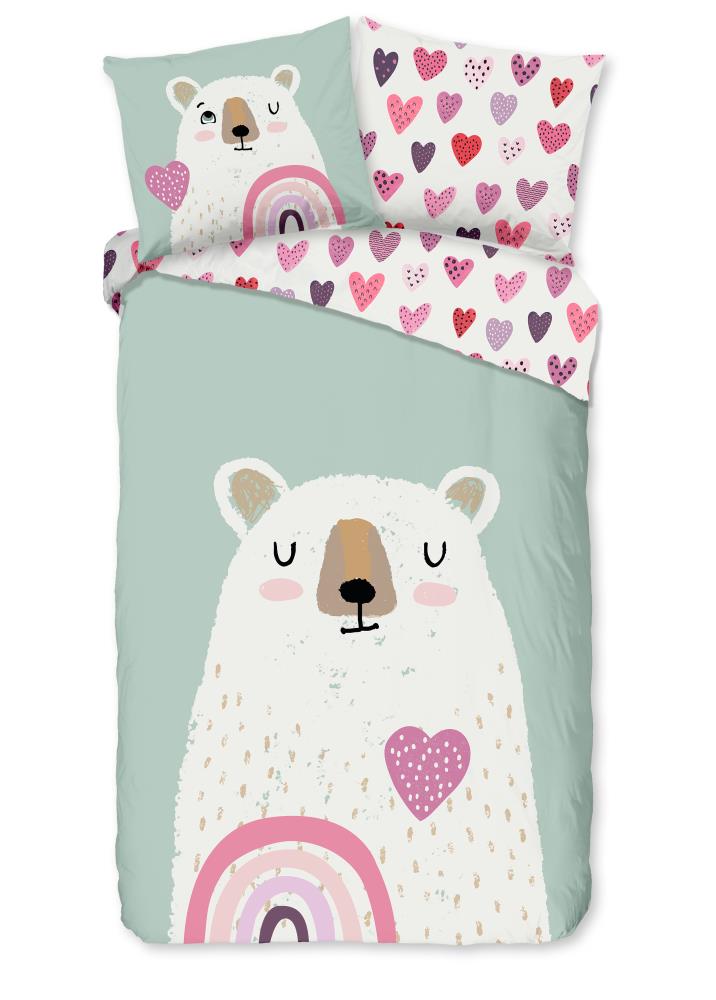 Kinderdekbedovertrek Good Morning Flanel Ted