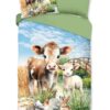 kinder overtrek boerderij dieren kip konijn microvezel bedset 33129 farm productfoto