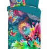 Dekbedovertrek HIP 140x220 + 1* 60x70 cm - 5104.99.01 Hip Parada vlinder dekbedovertrek multi met kleurrijke mandala, bloemen en grote vlinders op blauwe achtergrond 5104 Parada productfoto