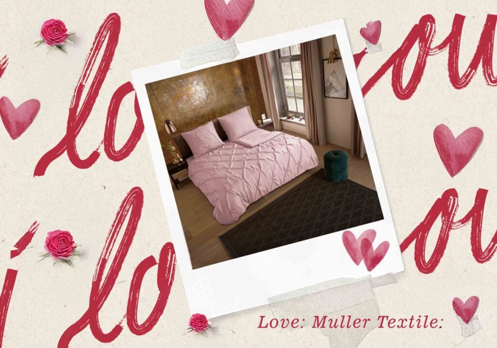 Valentijn dekbedovertrek cadeau | Liefde in bed