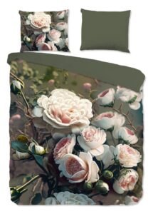 Dekbedovertrek Pure microvezel White Roses