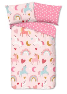 Kinderdekbedovertrek Good Morning Flanel Unicorn
