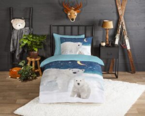 Kinderdekbedovertrek Good Morning Flanel Polar