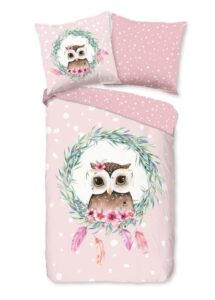 Kinderdekbedovertrek Good Morning Owli