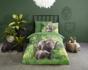 Kinderdekbedovertrek Good Morning Elephants