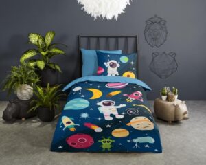 Kinderdekbedovertrek Pure microvezel Planets