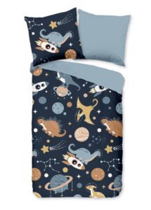 Kinderdekbedovertrek Pure microvezel Spacedino