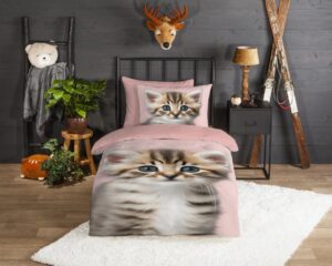 Kinderdekbedovertrek Good Morning Flanel Meow