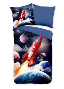 Kinderdekbedovertrek Pure microvezel Rocket
