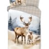 Dekbedovertrek Mark Good Morning 1 persoons (140x200/220 cm) 100% katoen flanel zand - 10174.02.01