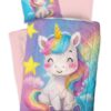 Wasbaar kinderdekbed zonder overtrek eenhoorn regenboog - wasbaar 2 in 1 dekbed 10181 sissy productfoto