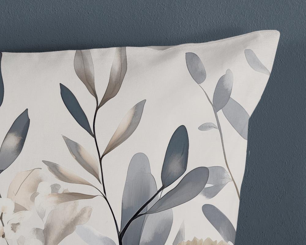 Dekbedovertrek Good Morning 140x220 + 1* 60x70 cm - 20143.03.01 Elegante bloemen bedset met zachte natuurlijke kleuren grijs beige 20143 Arlena kwaliteit foto detail