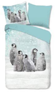 Kinderdekbedovertrek Good Morning Flanel Pengu