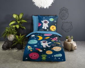 Kinderdekbedovertrek Pure microvezel Planets