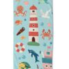 kinder strandlaken vuurtoren zeedieren boot good morning microfiber 33268 sailor productfoto