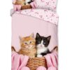 Kinderdekbedovertrek Katze ZouZou 1 persoons (140x200/220 cm) 100% katoen renforcé roze - 33590.70.01