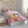 Kinderdekbedovertrek Katze ZouZou 1 persoons (140x200/220 cm) 100% katoen renforcé roze - 33590.70.01