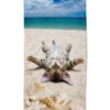 Strandlaken Good Morning 75x150 cm - 10044.99.80 kinder strandlaken kat op strand good morning 75x150 microfiber kitten zee 10044 Beachcat productafbeelding