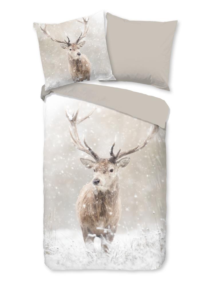 Dekbedovertrek Good Morning Flanel Snowydeer