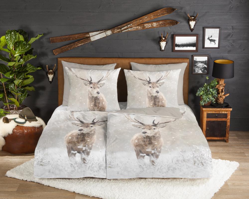 Dekbedovertrek Good Morning Flanel Snowydeer