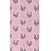 kinder strandlaken hartjes panterprint roze 10107 femke productafbeelding