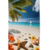 Strandlaken Good Morning 100x180 cm - 10161.99.81 good morning microfiber 100x180 strandlaken tropisch strand zee palmbomen badhanddoek 10161 Havana productfoto