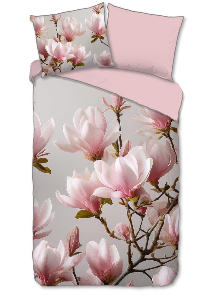 Dekbedovertrek Maggie Descanso 1 persoons (140x200/220 cm) 100% katoen satijn roze - 10185.70.01
