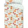 Kinderdekbedovertrek Capibara Good Morning 1 persoons (140x200/220 cm) 100% katoen renforcé mint - 10187.60.01