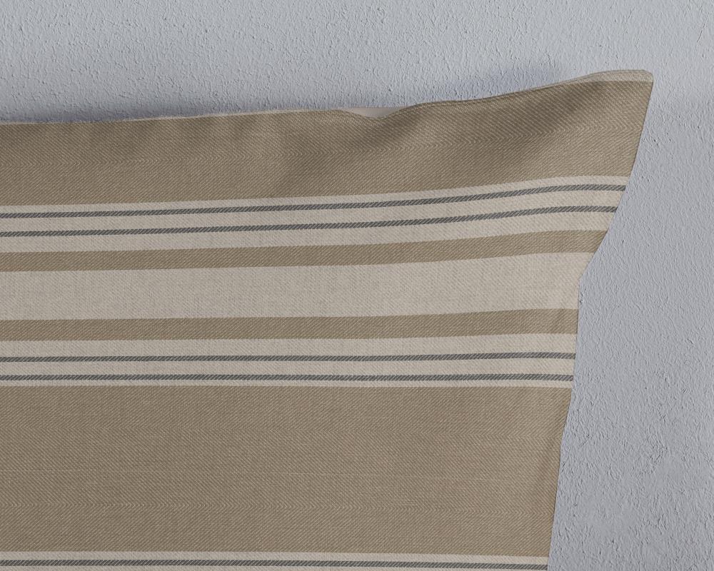 Dekbedovertrek Oxford Good Morning 1 persoons (140x200/220 cm) 100% katoen flanel zand - 20154.02.01