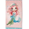 Strandlaken Good Morning 75x150 cm - 33000.99.80 strandlaken voor kinderen zeemeermin oceaan schildpad print microfiber 33000 Alisse productfoto