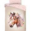 Good Morning kinderdekbedovertrek Avera Zand met paard en bloemen 33107 Avera productfoto AT